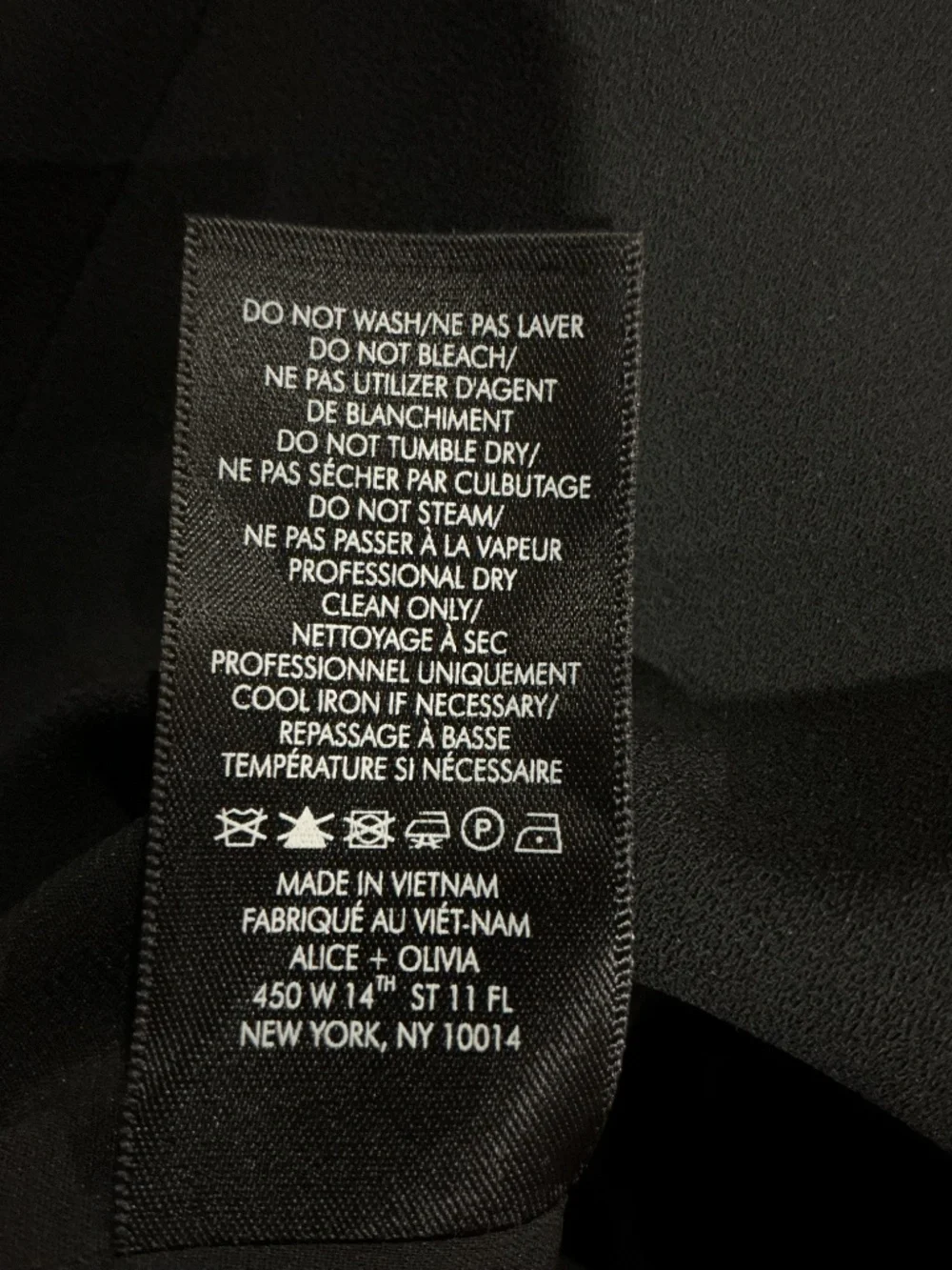 NWT Alice and Olivia Black Tie Mini Skirt 8